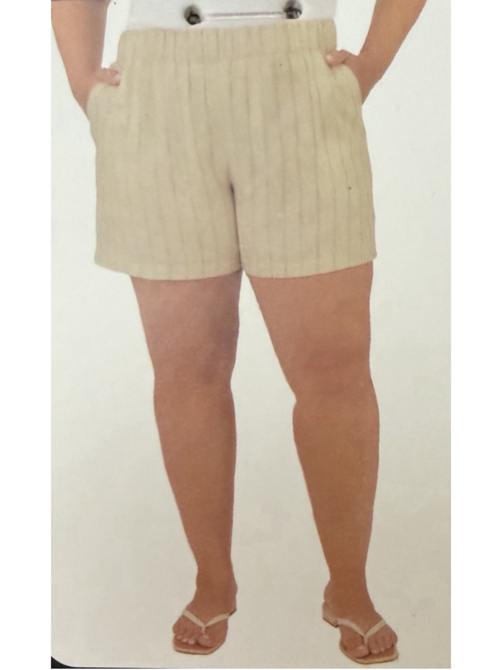 BLANKNYC Linen Blend Pull On Pin Striped Shorts M,L,XL Spring Summer Comfort